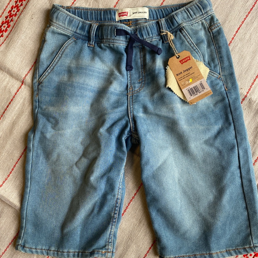 Boys New Knit Jogger Shorts XL Levi’s